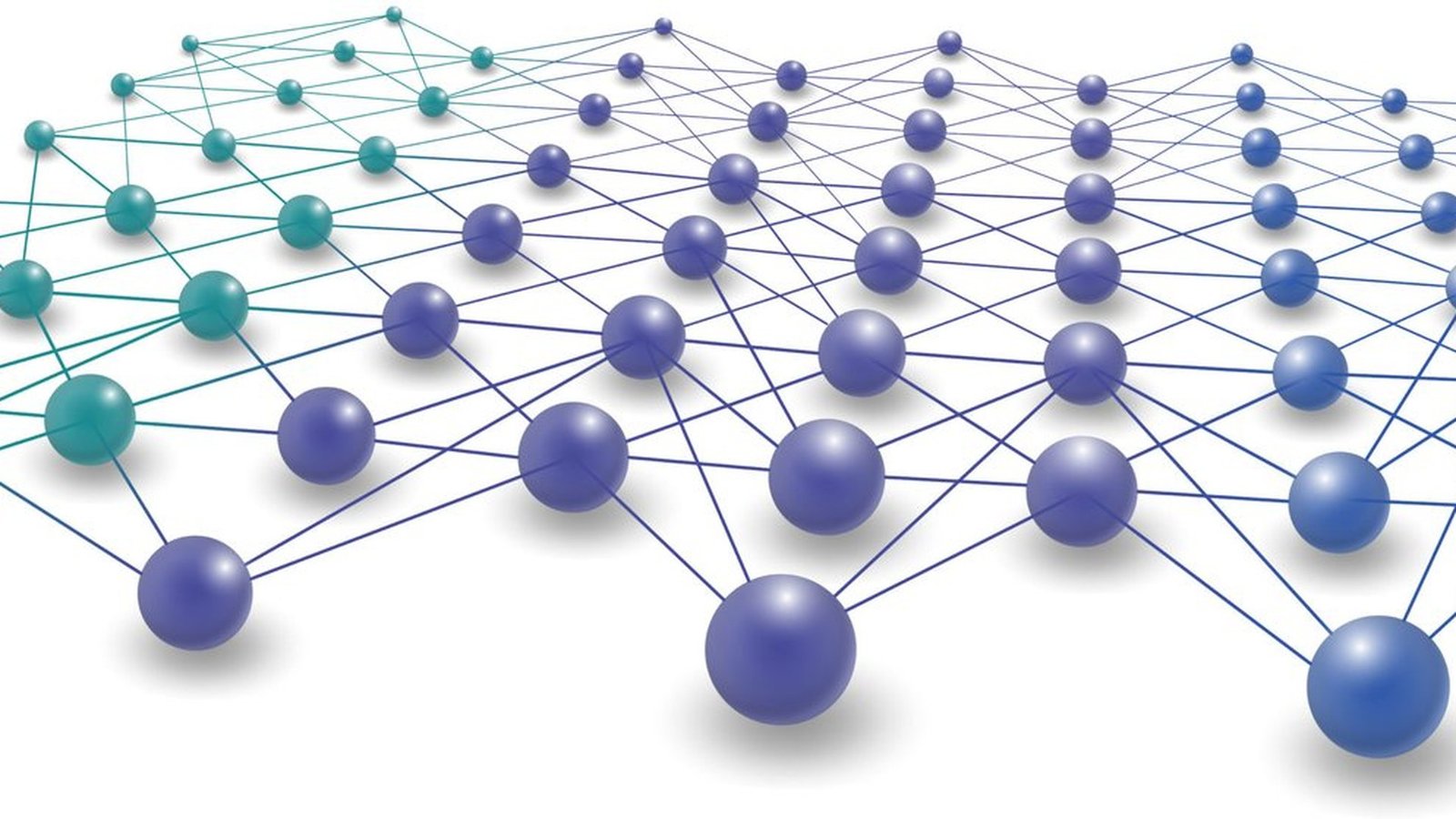 Abstract visualization of interconnected network nodes representing an internet of AI agents