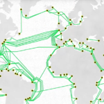 Abstract visualization of interconnected network nodes representing an internet of AI agents