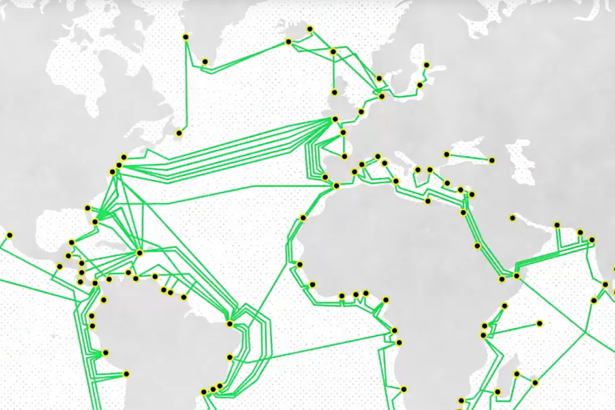 Abstract visualization of interconnected network nodes representing an internet of AI agents