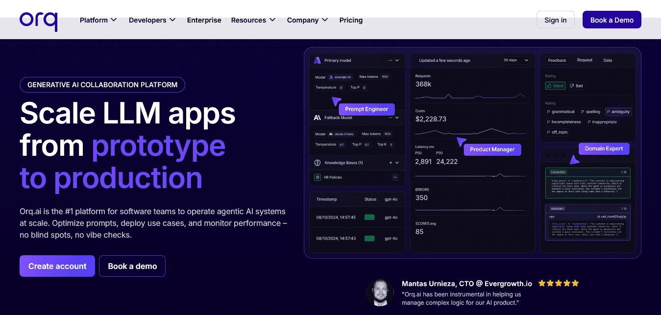 Decagon AI dashboard