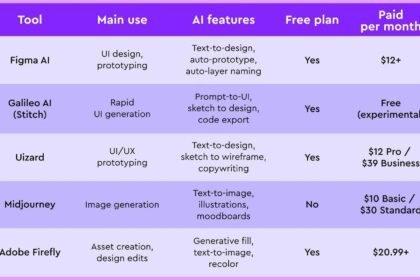 AI for designers — Figma, Canva, Krea, Firefly compared