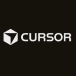 Cursor editor interface on the company homepage