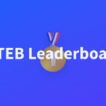 MTEB leaderboard page used as context for embedding model rankings