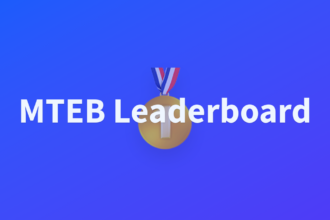 MTEB leaderboard page used as context for embedding model rankings