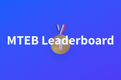 MTEB leaderboard page used as context for embedding model rankings