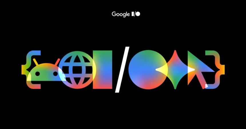 Google I/O branding used to illustrate the Managed Agents API announcement