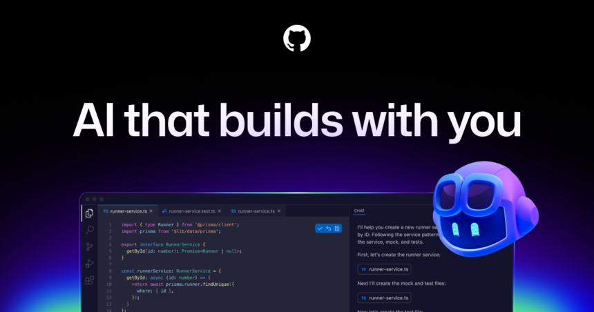 GitHub Copilot product page shown in a browser