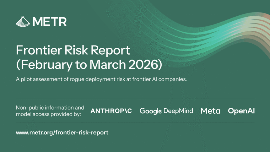 METR Frontier Risk Report blog post page published May 19, 2026