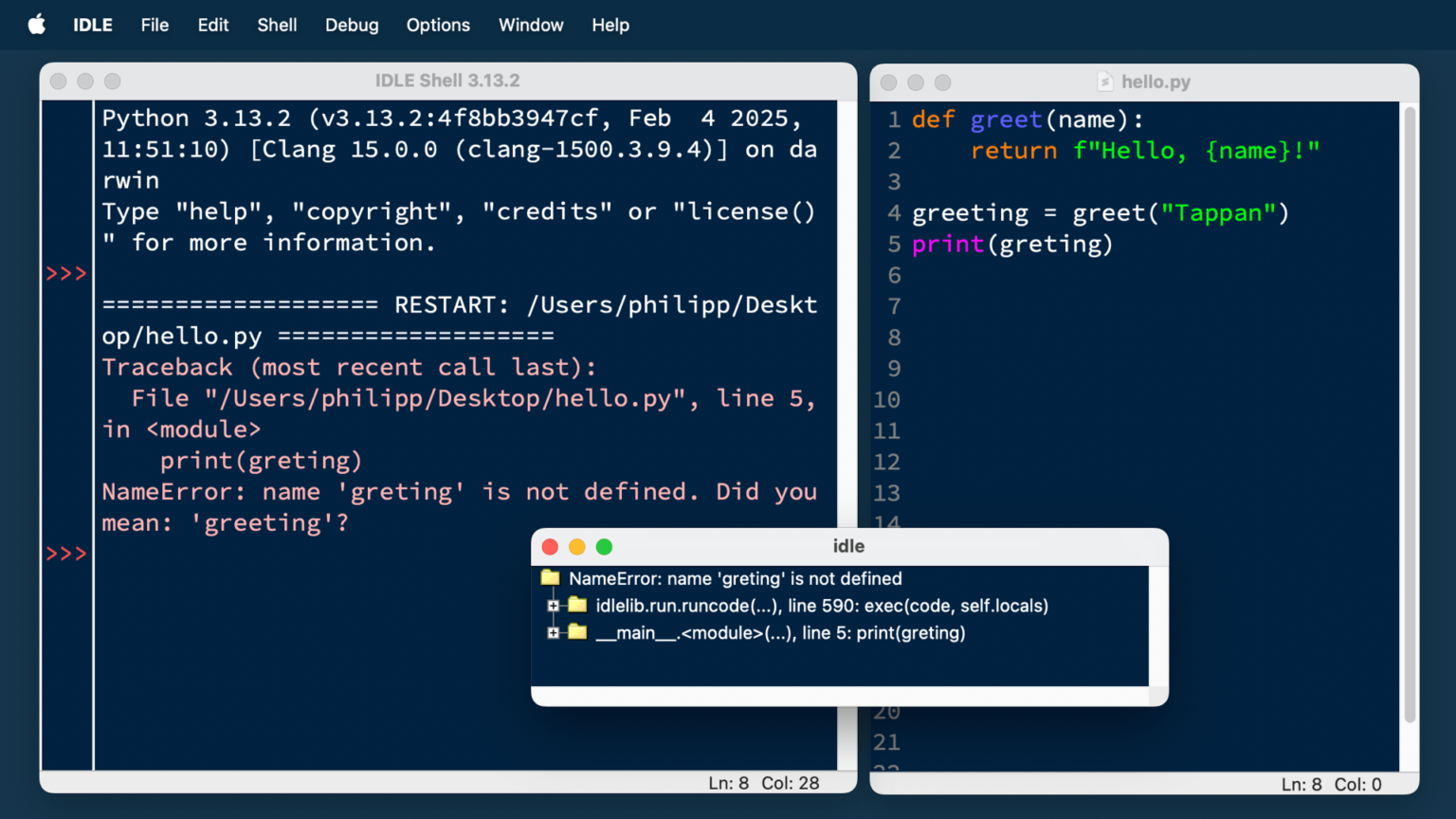 python programming code editor screen