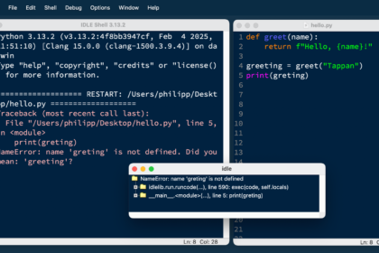 python programming code editor screen