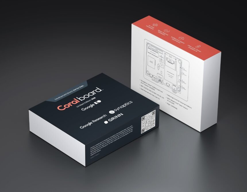 Coralboard edge AI development board announced by Synaptics and Google Research at Google I/O 2026