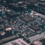 Circuit board representing the agent-to-agent interoperability the A2A Protocol enables between AI agents across organizational boundaries