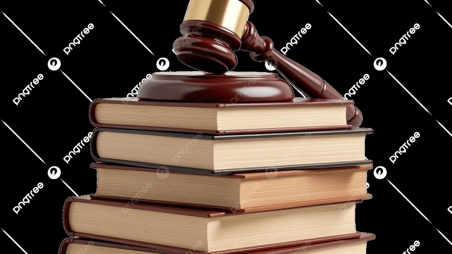 Courthouse steps overlaid with stacks of books, music notes, and newspaper pages representing AI copyright litigation in 2026