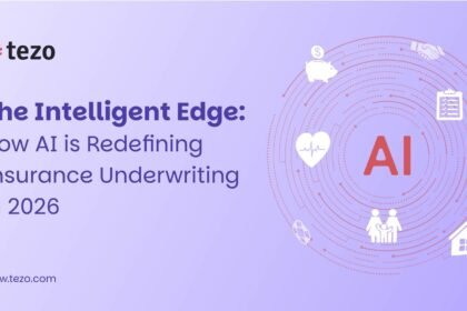 Insurance underwriter reviewing AI-agent-triaged risk submissions on a digital dashboard in 2026