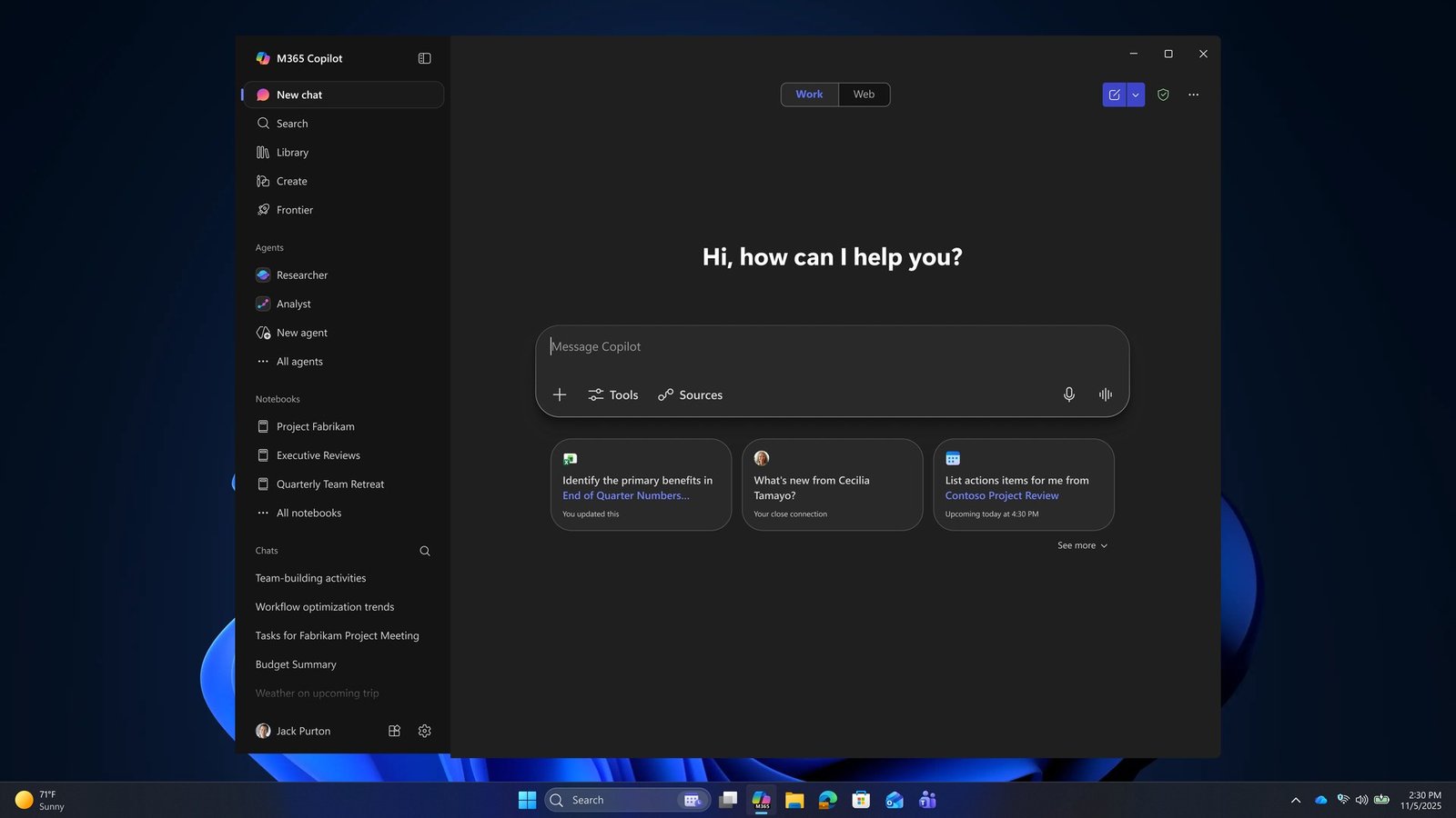 Developer building a React AI copilot chat interface in a dark-mode code editor
