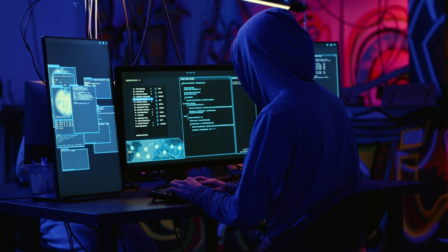 Security engineer running an open-source LLM red teaming scan against an AI model in a terminal