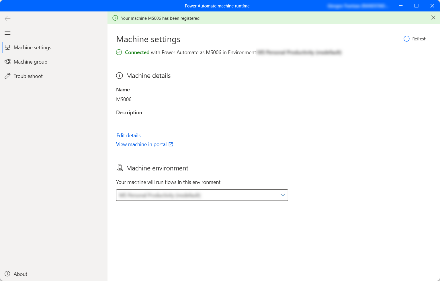 Power Automate machine runtime Enable for computer use setting