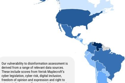 World map highlighting regions exposed to election-related deepfake incidents with distribution-channel data overlay