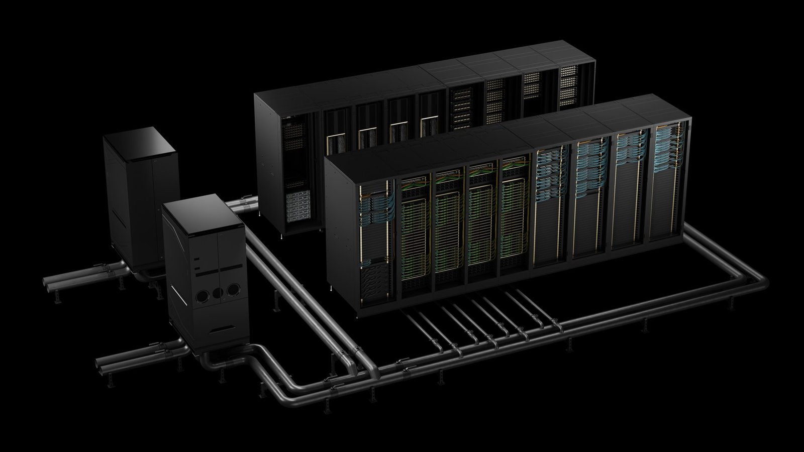 Rows of Nvidia data center GPUs in a hyperscaler server hall illustrating GPU depreciation 2026