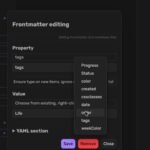 A SKILL.md file open in an editor showing YAML frontmatter with name and description fields above markdown instructions, beside a scripts and references directory tree