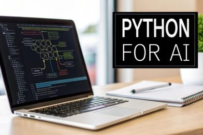 Python developer building an AI agent with the Microsoft Agent Framework SDK in a code editor