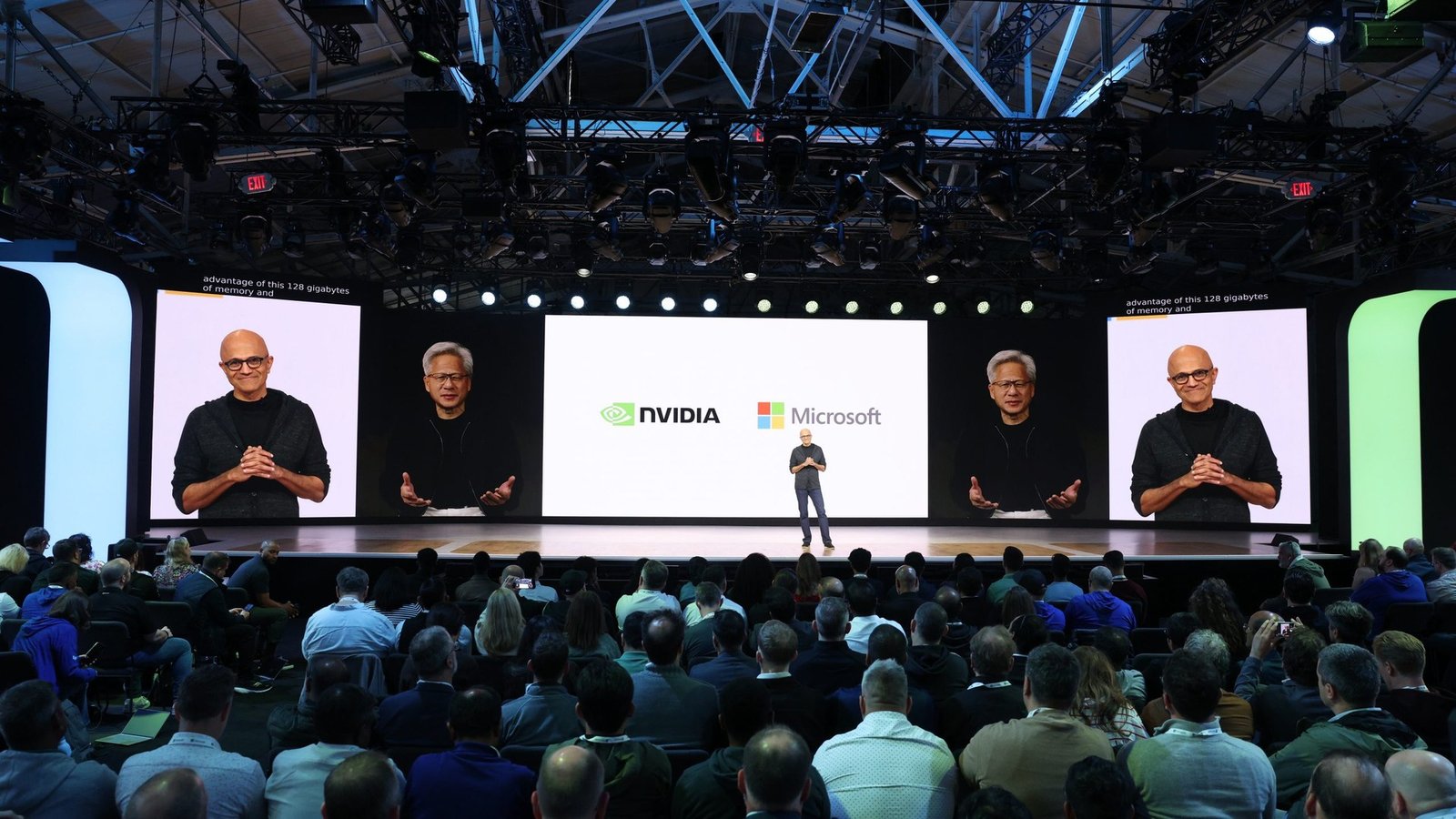 Microsoft Build 2026 keynote stage in San Francisco with AI agent platform branding