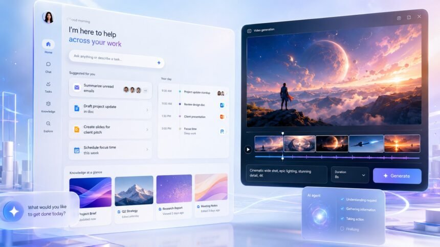 Google Gemini Spark always-on AI agent running on cloud virtual machines, illustrated on a phone and laptop